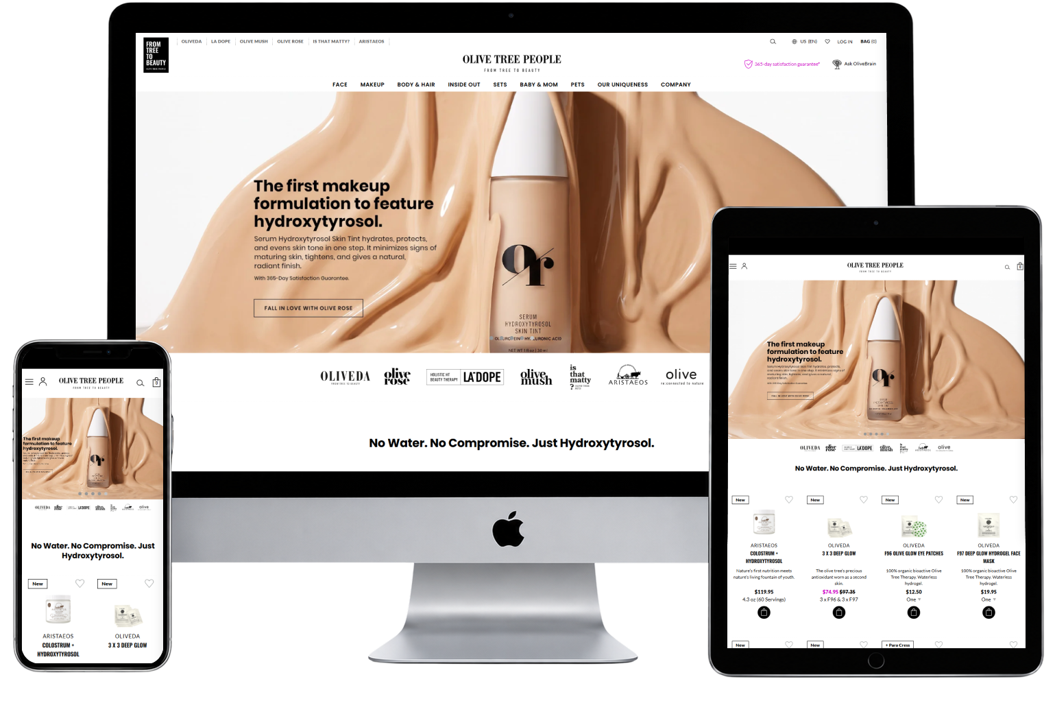 Olivetreepeople website preview