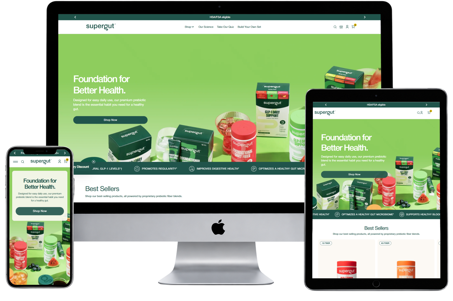 Supergut website preview