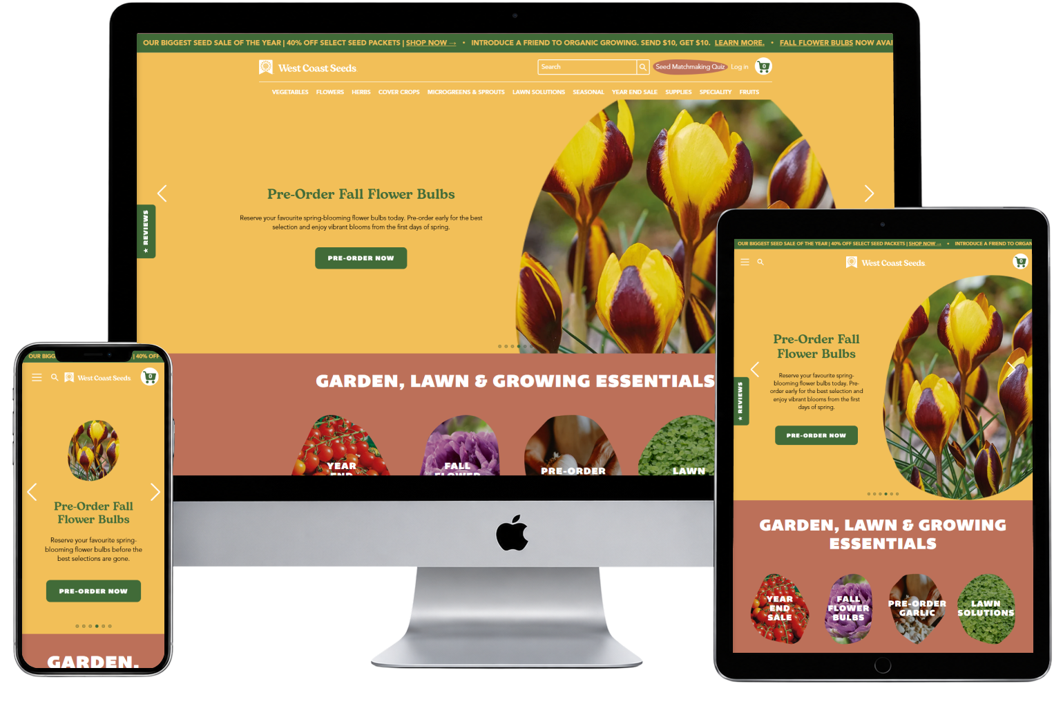 Westcoastseeds website preview