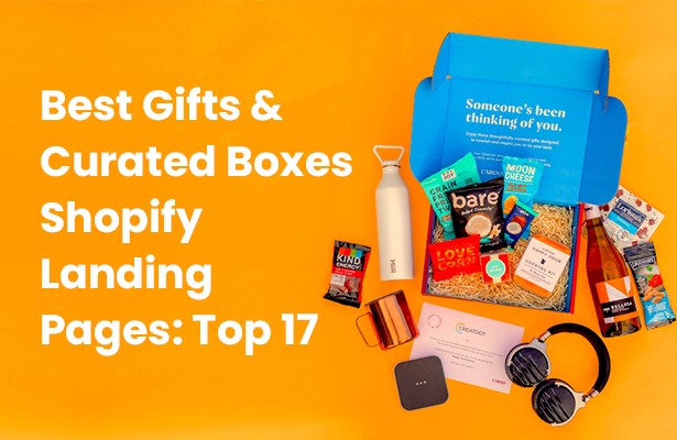 Best Gifts & Curated Boxes Shopify Landing Pages: Top 17