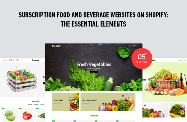 Subscription Food and Beverage Websites on Shopify: The Essential Elements