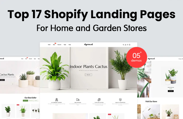Top 17 Shopify Landing Pages For Home and Garden Stores