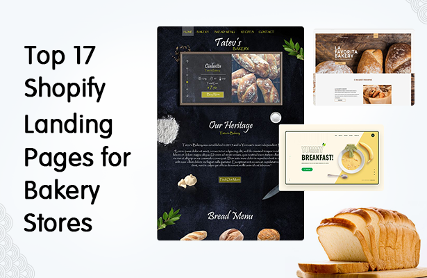 Top 17 Shopify Landing Pages for Bakery Stores