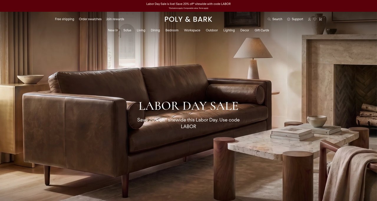 Poly & Bark Shopify storefront